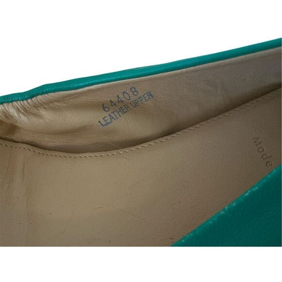 J. Crew Green Cece Ballet Flats w 1” Hidden Lift MI Italy 9.5 - Picture 7 of 8